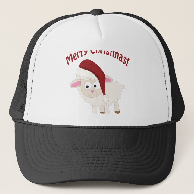 Frohe Weihnachtsklinke Truckerkappe (Vorderseite)