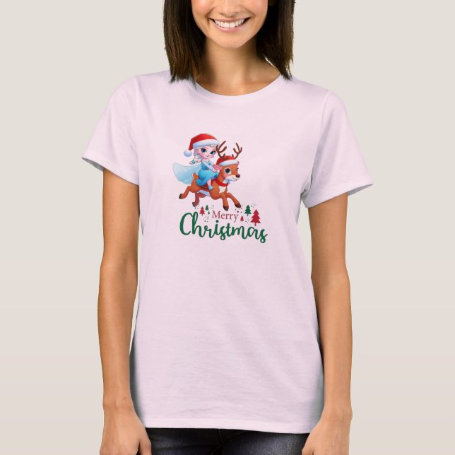 Frohe Weihnachtskönigin & Liebes Design-Hemd T-Shirt (Vorderseite)