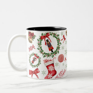 Frohe Weihnachtskraut Strumpfs Candy Bow Tasse