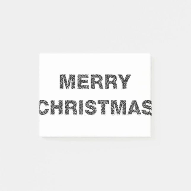 Frohe Weihnachtskreise 4 Post-it Klebezettel (Vorderseite)