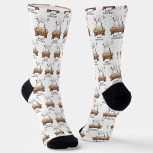 Frohe Weihnachtskrippe Baby Jesus Snowman Socken