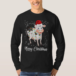 Frohe Weihnachtskuh Ugly Sweater Weihnachtsmann Xm T-Shirt