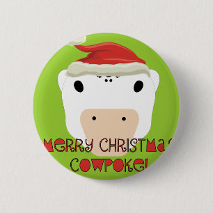 Frohe WeihnachtskuhPoke Button