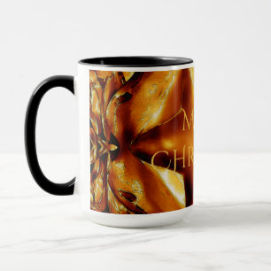 Frohe Weihnachtskupfer Gold Shiny Star Tasse