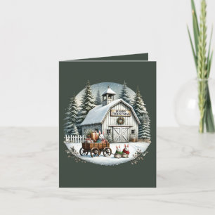 Frohe Weihnachtslandschaft hinzufügen Feiertagskarte