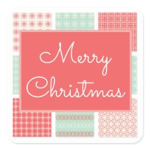 Frohe Weihnachtslandschaft Sticker