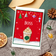 Frohe Weihnachtslatte mit Vintagem Ornament-Boss