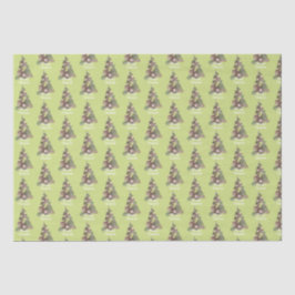 Frohe Weihnachtsleaf Abstrakten Baum Urlaub Seidenpapier