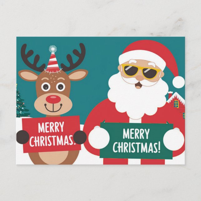 Frohe Weihnachtslehre Feiertagspostkarte (Vorderseite)