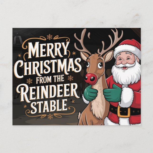Frohe Weihnachtslehre Feiertagspostkarte (Vorderseite)