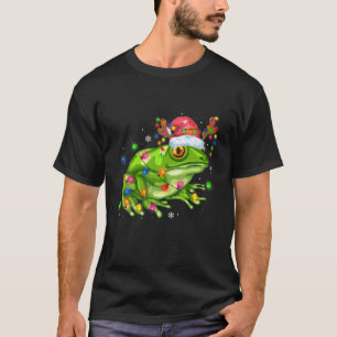 Frohe Weihnachtsleuchten Bäume Sonne Weihnachtsma T-Shirt
