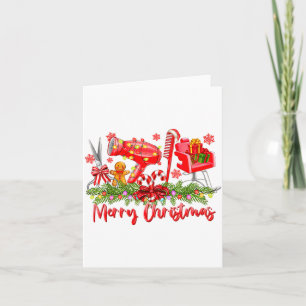 Frohe Weihnachtslichter Friseur Werkzeug Hairdress Karte