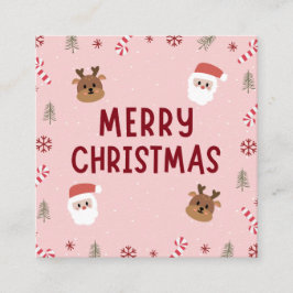 Frohe Weihnachtslieder Begleitkarte