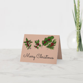 Frohe Weihnachtslieder Dankeskarte