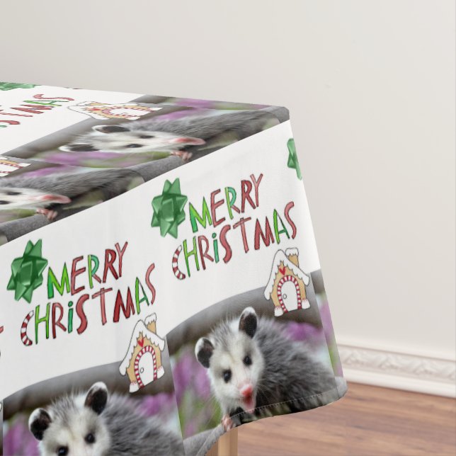 Frohe Weihnachtslieder, Opossum Tischdecke (Beispiel)