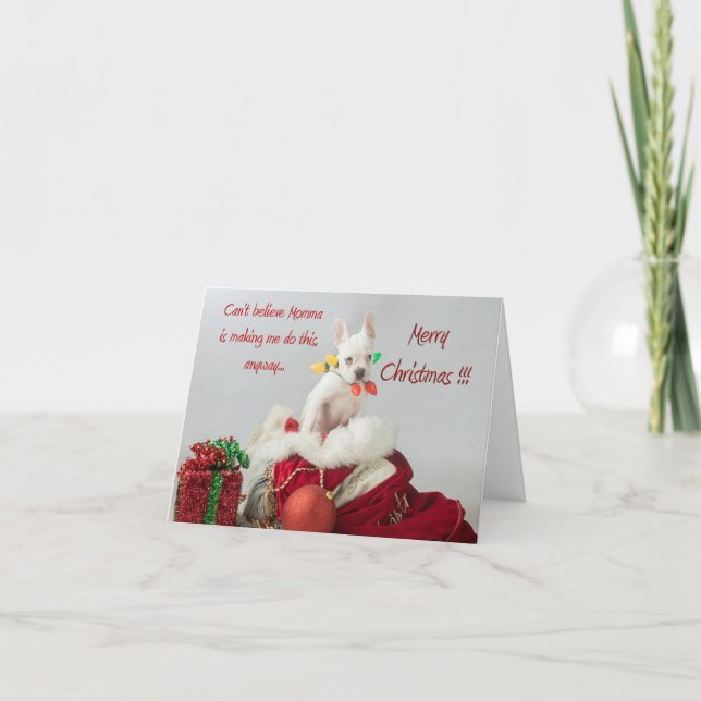 Frohe Weihnachtslights Weihnachtslights Weihnachts Karte (Vorderseite)