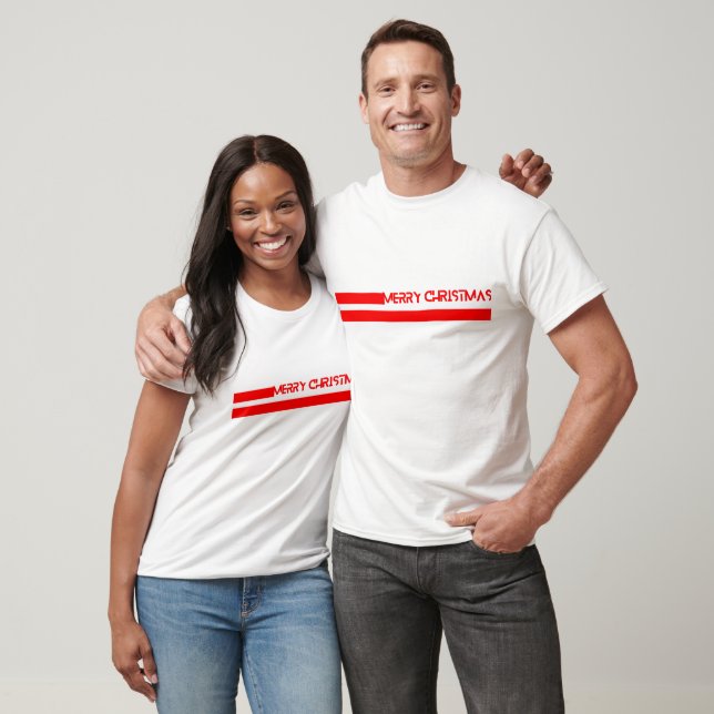 FROHE WEIHNACHTSLINIEN T-Shirt (Unisex)