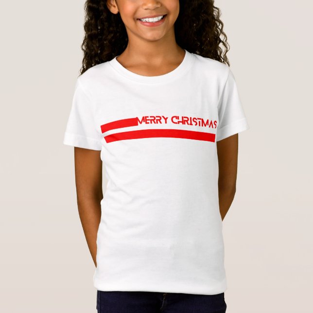 FROHE WEIHNACHTSLINIEN T-Shirt (Vorderseite)