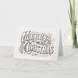 Frohe Weihnachtslithographie (1876) Feiertagskarte