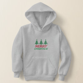 Frohe Weihnachtsmädchen & Boys Gray Hoodie