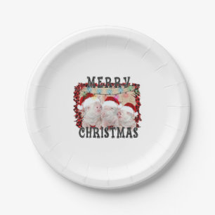 Frohe Weihnachtsmann Pappteller
