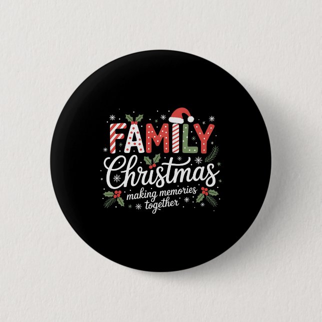 Frohe Weihnachtsmannmütze Weihnachten Weihnachten  Button (Vorderseite)