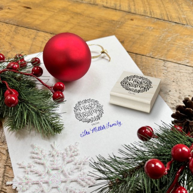 Frohe Weihnachtsmarke Gummistempel (Von Creator hochgeladen)