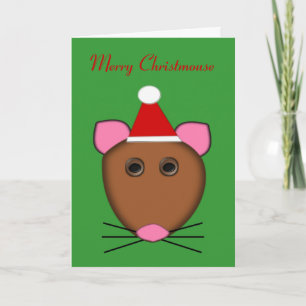 Frohe Weihnachtsmäuse Custom Card Feiertagskarte