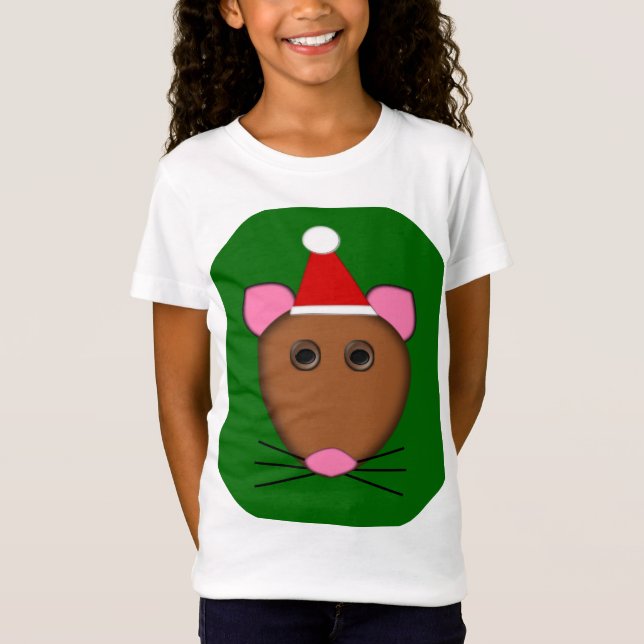 Frohe Weihnachtsmäuse Kinder T Shirt (Vorderseite)