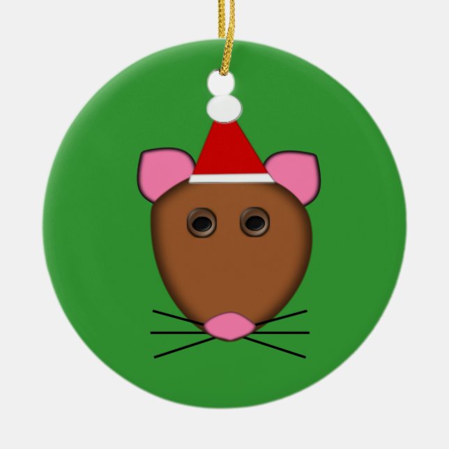 Frohe Weihnachtsmäuse Ornament (Vorne)