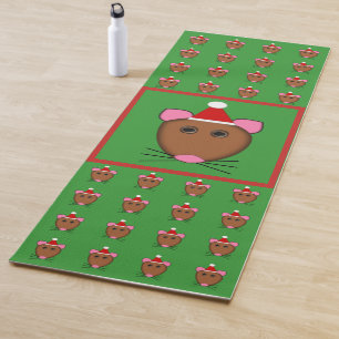 Frohe Weihnachtsmäuse Yogamatte