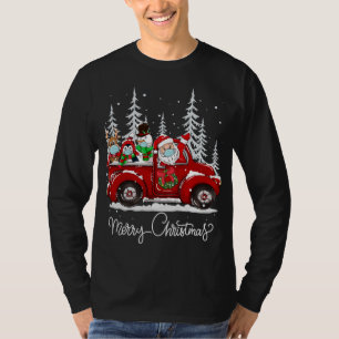 Frohe Weihnachtsmeisterin Santa Face Maske Red Tru T-Shirt