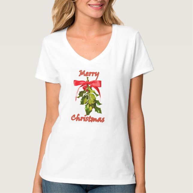 Frohe Weihnachtsmistletoe Thunder_Cove T-Shirt (Vorderseite)