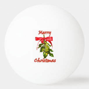 Frohe Weihnachtsmistletoe Tischtennisball