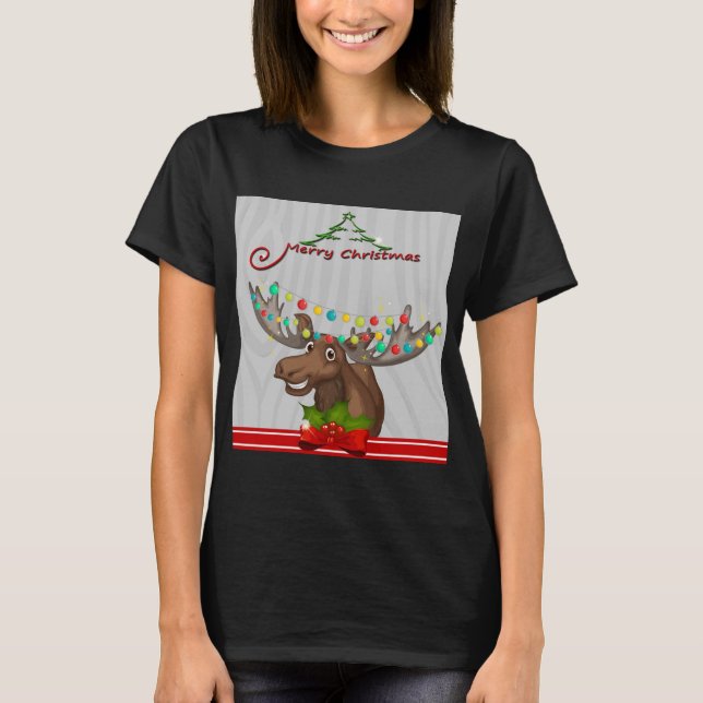 Frohe Weihnachtsmoose T-Shirt (Vorderseite)