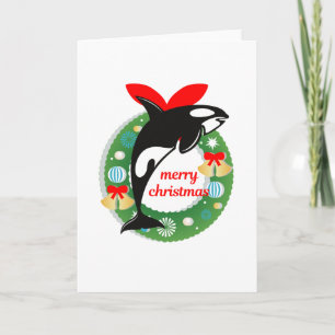 Frohe Weihnachtsmörder Feiertagskarte