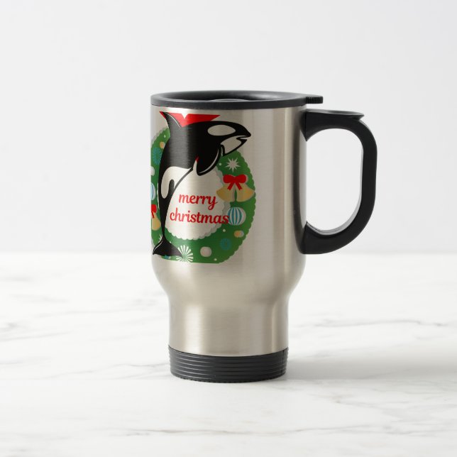 Frohe Weihnachtsmörder Reisebecher (Rechts)