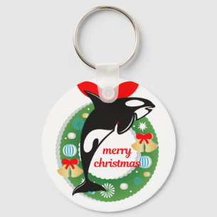 Frohe Weihnachtsmörder Schlüsselanhänger