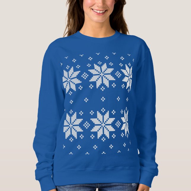 Frohe Weihnachtsmuster 5 Sweatshirt (Vorderseite)