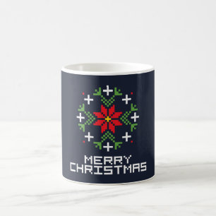Frohe Weihnachtsmuster 6 Kaffeetasse