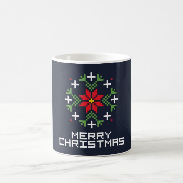Frohe Weihnachtsmuster 6 Kaffeetasse (Mittel)