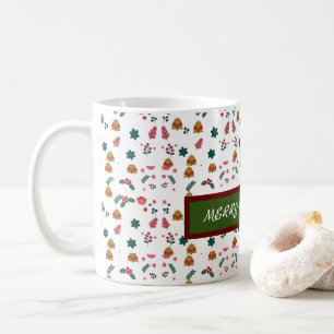 Frohe Weihnachtsmuster Elegant Kaffeetasse