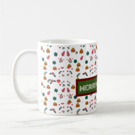 Frohe Weihnachtsmuster Elegant Kaffeetasse