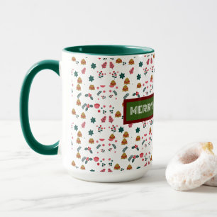 Frohe Weihnachtsmuster Elegant Tasse