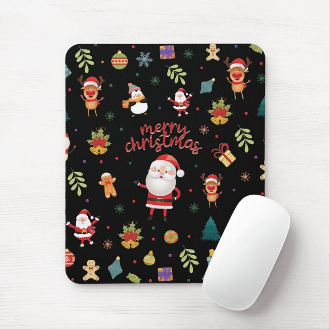Frohe Weihnachtsmuster Mousepad (Mit Mouse)