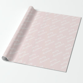 Frohe Weihnachtsmuster Rainbow Blush Pastel Geschenkpapier