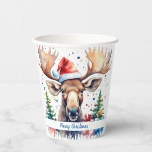 Frohe Weihnachtsmütze - Pappbecher