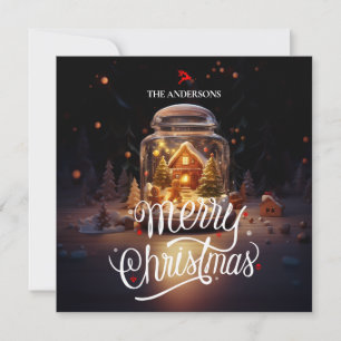 Frohe Weihnachtsnacht der Wunder Einladung