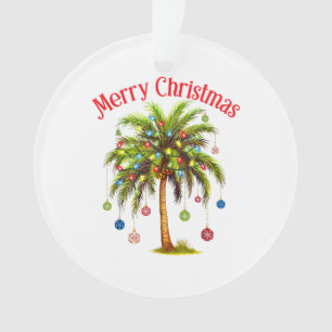 Frohe Weihnachtspalme Tree Light Hawaiian Tropical Ornament