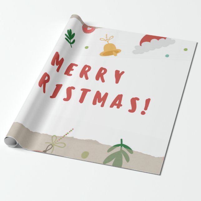 Frohe Weihnachtspapiere Geschenkpapier (Ungerollt)